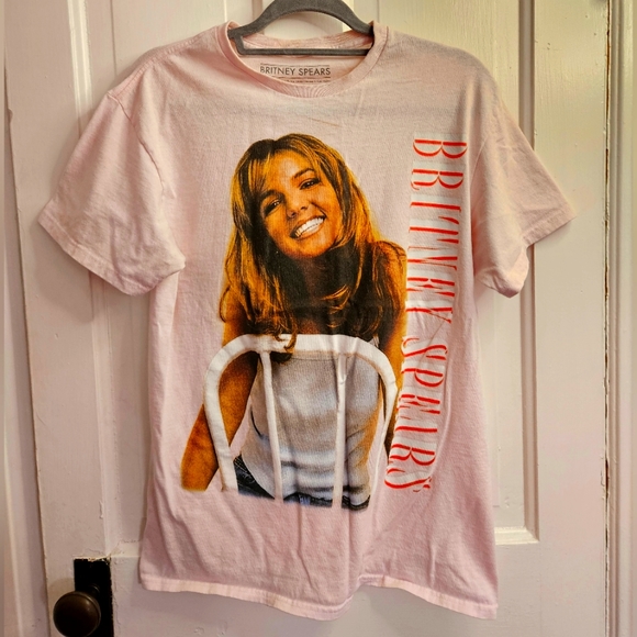 Britney Spears Oversized Pink Short Sleeve Tee Medium - Picture 1 of 3